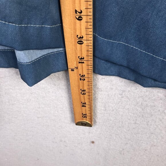 Motorcycle Pinup Shirt Mens XL Green Blue Ombre Button Front Camp Biker J/E/T - Picture 7 of 16